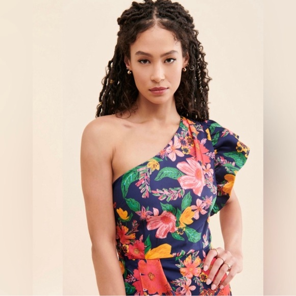 Large floral anthropology dress - Picture 3 of 8